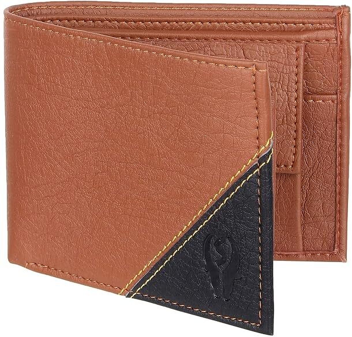 Men Formal Black, Brown Artificial Leather Money Clip - Mini-image-21