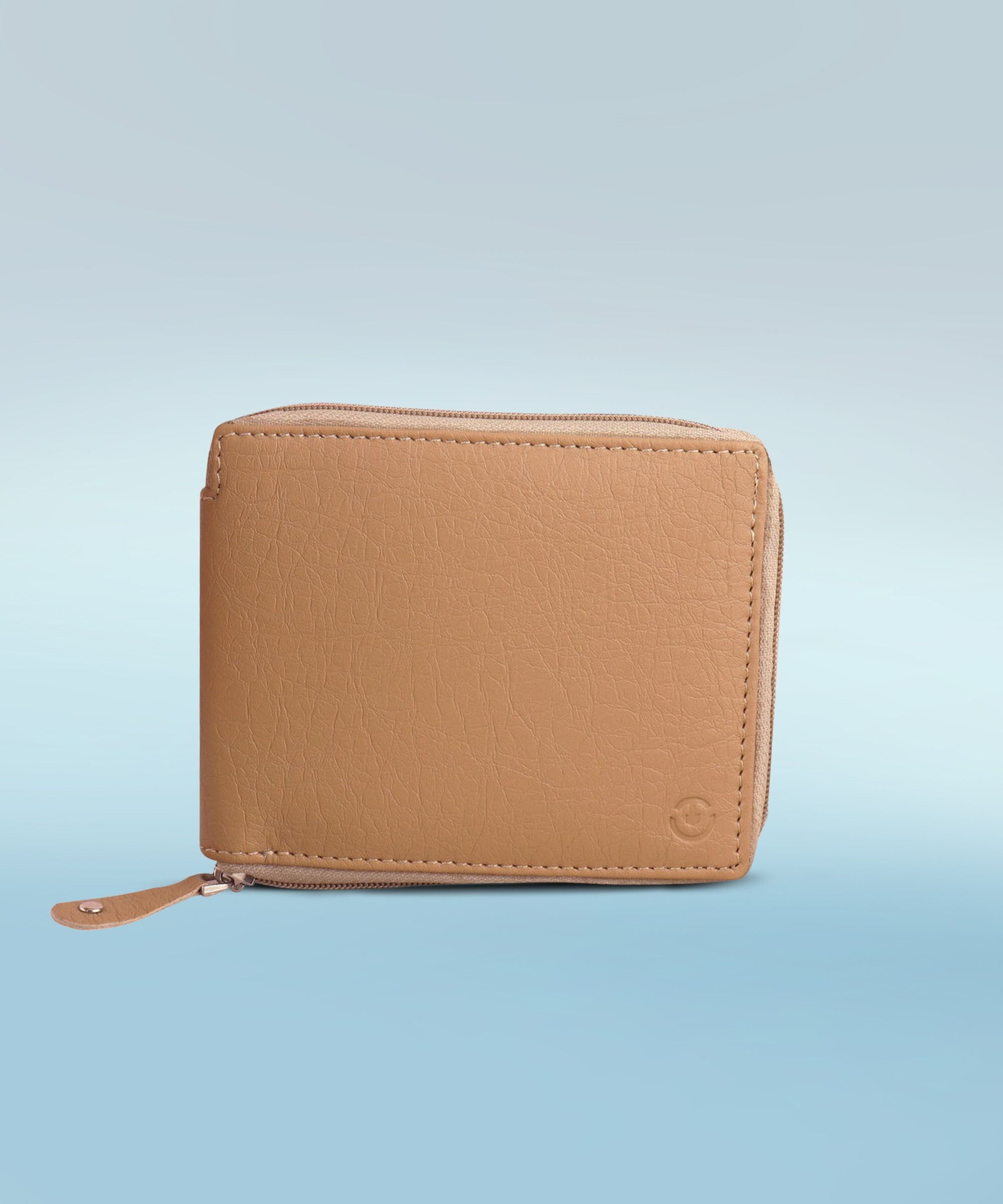 Women Beige Artificial Leather RFID Wallet