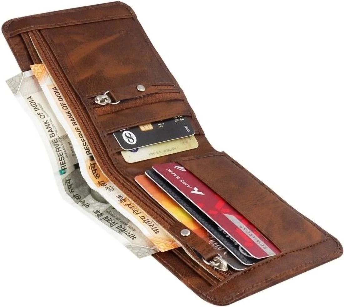 shivay Men & Women Casual Brown Artificial Leather Wallet-picture-13