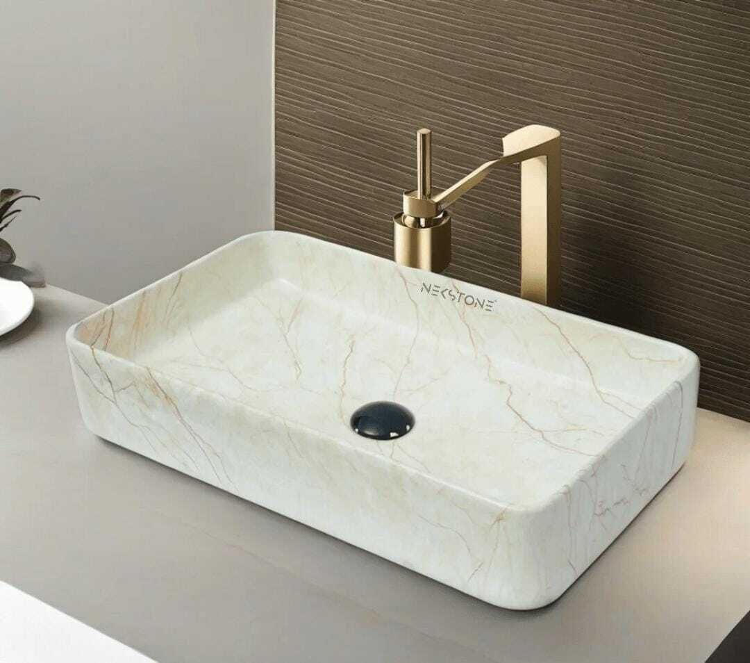 Premium Designer Ceramic Wash Basin Counter top basin (Glossy) slate 442 Table Top Basin-image-39