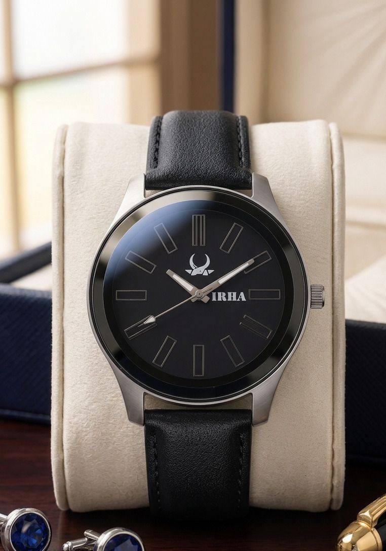irha Analog Watch - For Men 25_LTHR_F_BLACK-picture-21