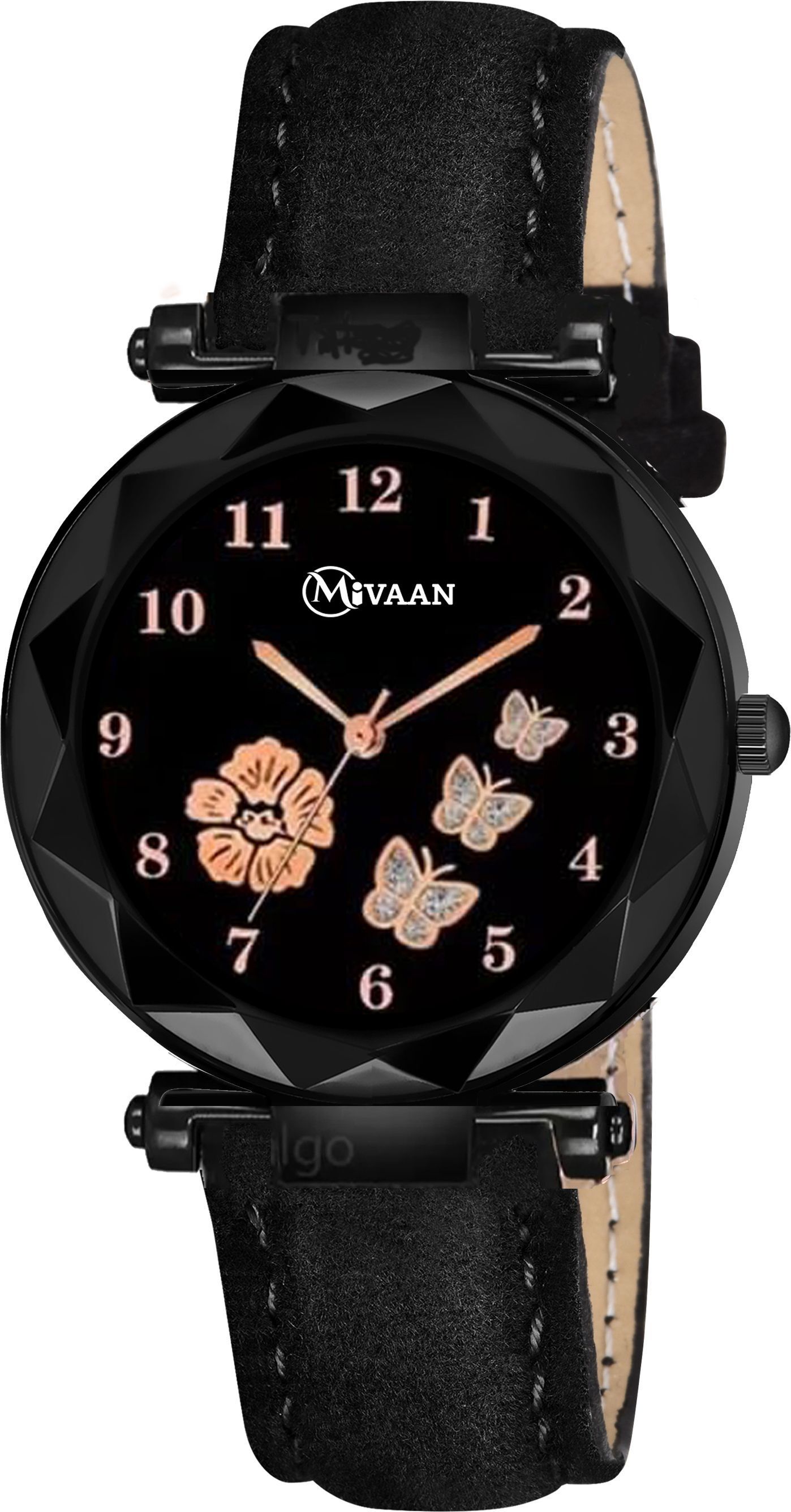 Analog-Digital Watch - For Men & Women WB_139CL- FBF Dial Leathers Strap Luxury Black Analog Girls Watch-image-23