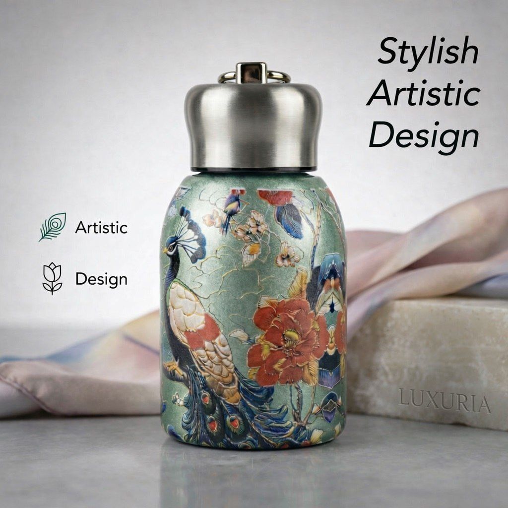searegal Metal Bottle | Stylish Reusable Water Bottle for Office Gym School Travel 300 ml-picture-15