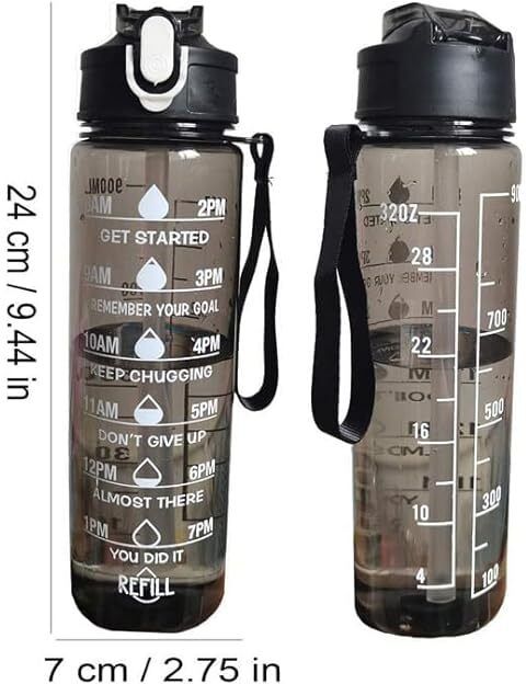 Transparent 900 ml Water Bottles-image-45