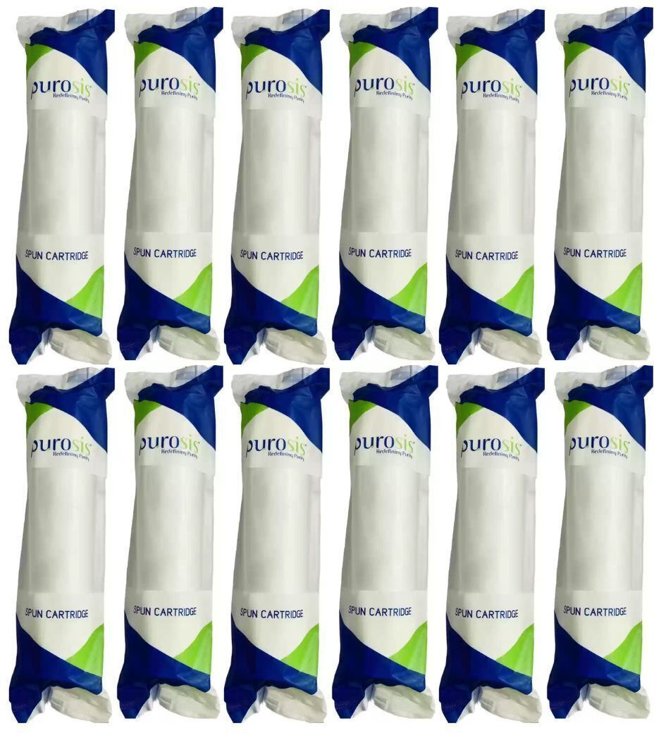 puress PUROSIS 12 pcs 10'' PP Spun Filter Candle For All Types Of Ro Water Purifier Solid Filter Cartridge-picture-12