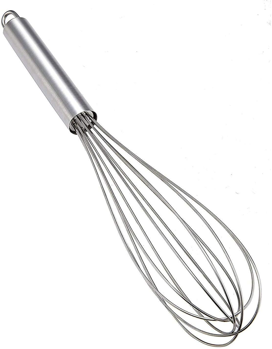 25 Inch Egg Beater | Hand Whisk for Baking, Mixing, Beating & Whipping Stainless Steel Balloon Whisk-image-21