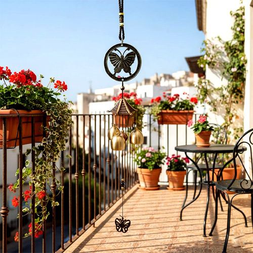 3-Bell Butterfly Wind Chimes – Melodious Sounds for Positive Energy at Home Steel Windchime