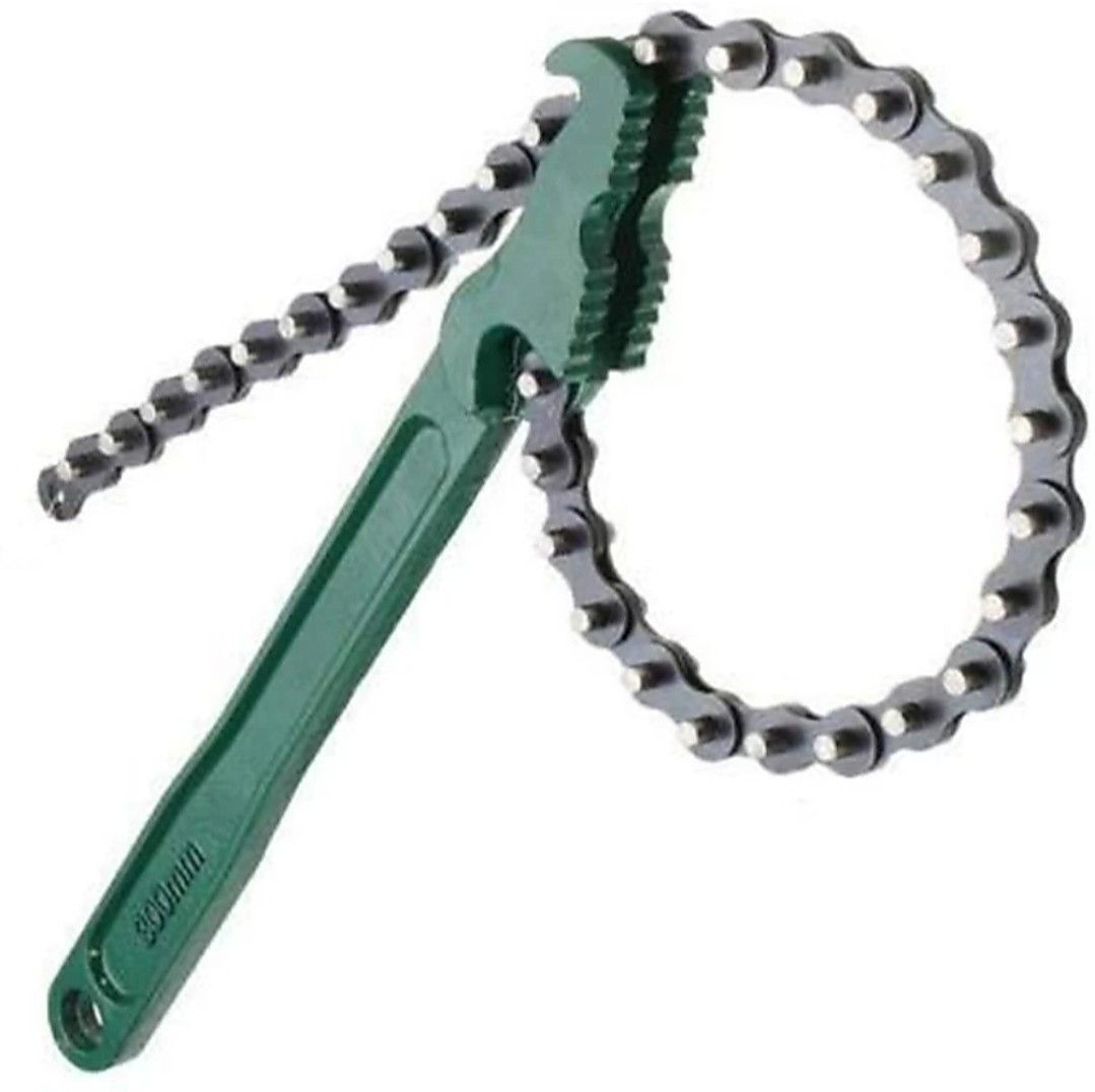Shop Premium 9 inch Multi-Purpose Motorcycle Car Engine Oil Filter Chain Wrench Spanner Removal Tool 225 Single Sided Adjustable Wrench Pack of 1 Single Sided Speciality-picture-18