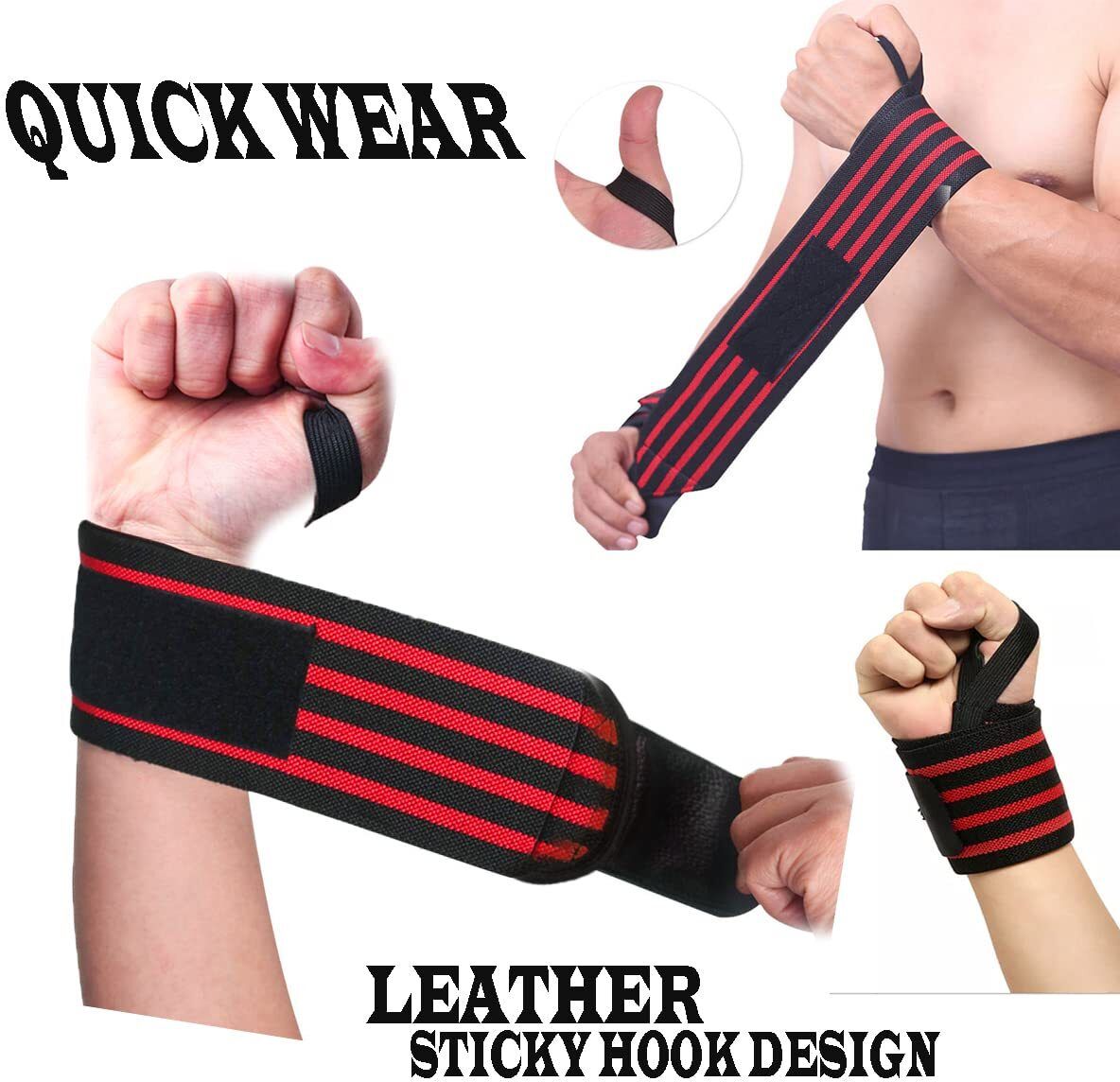 Wrist Wrap Gym Accessories for Men Hand Grip & Wrist Support Gym22 Men Wrist Band