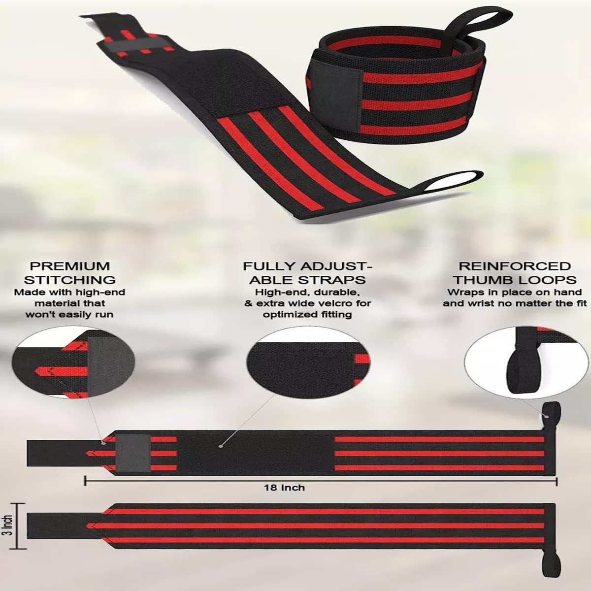 Wrist Wrap Gym Accessories for Men Hand Grip & Wrist Support Gym21 Men Wrist Band