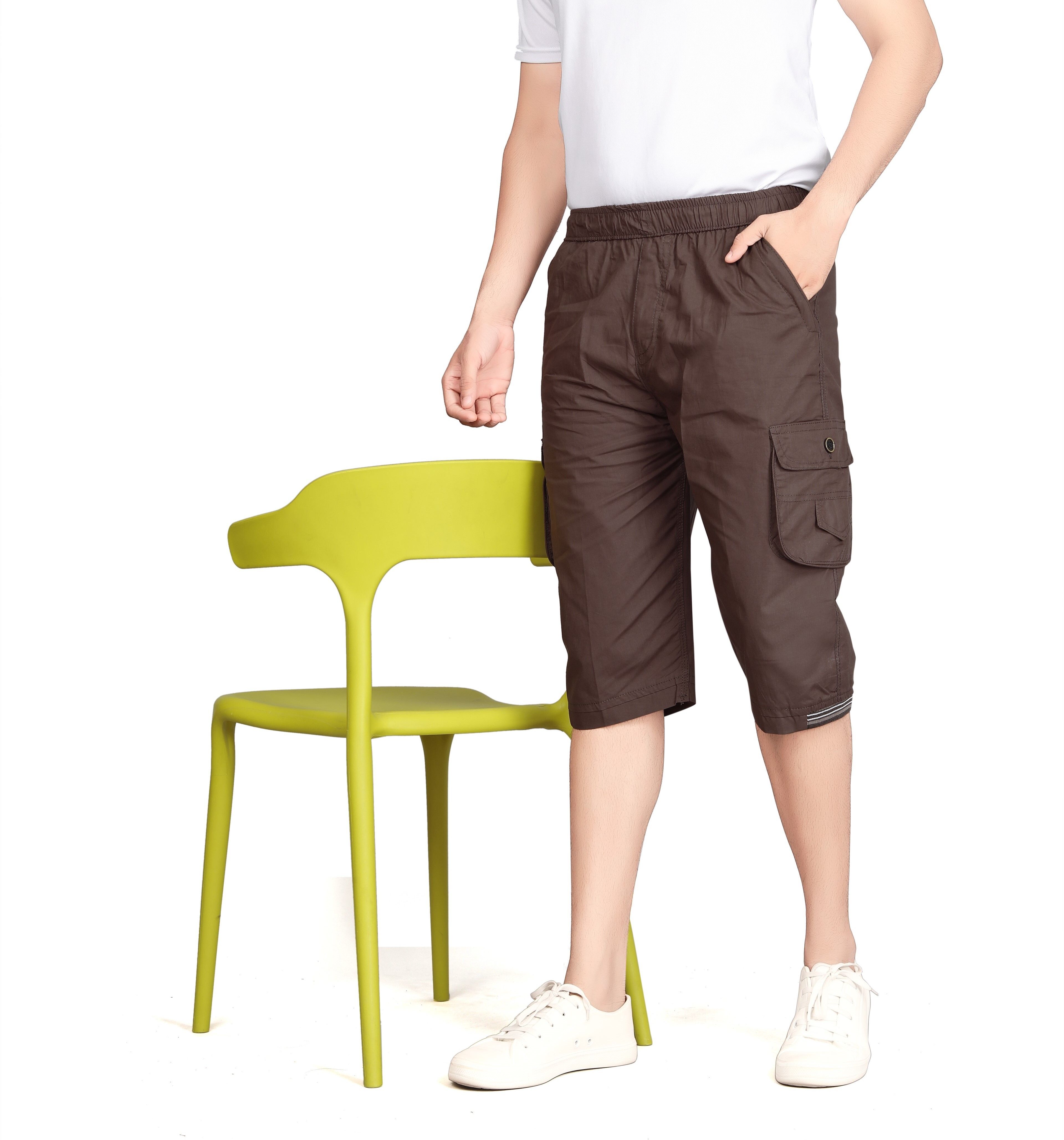 kibzan Solid Men Three Fourths-picture-46