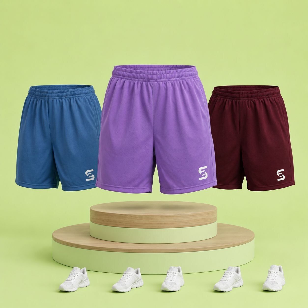 kavya collection Pack of 3 Self Design Women Light Blue, Purple, Maroon Boxer Shorts-picture-43
