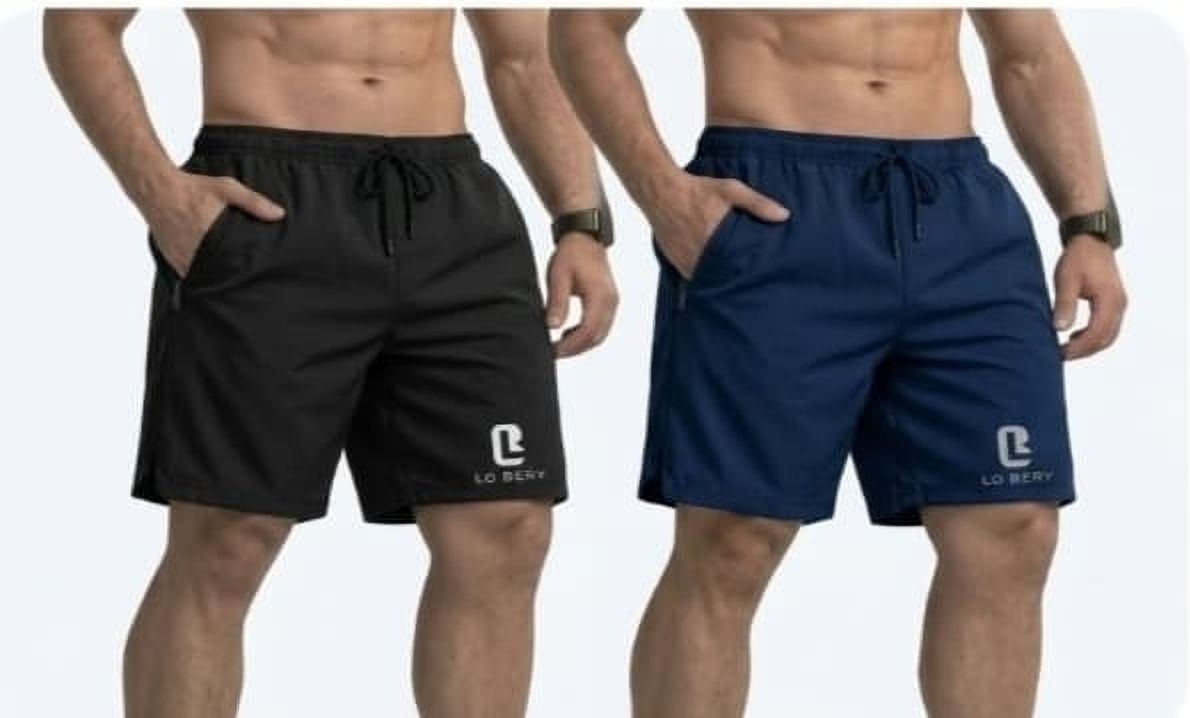 lo bery Pack of 2 Solid Men Maroon, Black Running Shorts, Sports Shorts, Cycling Shorts, Gym Shorts, Regular Shorts, Boxer Shorts-picture-17