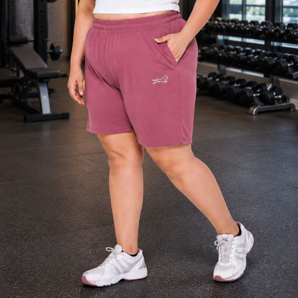 adaaistic sports Solid Women Maroon Gym Shorts, Running Shorts, Basic Shorts, Cycling Shorts, Sports Shorts-picture-0