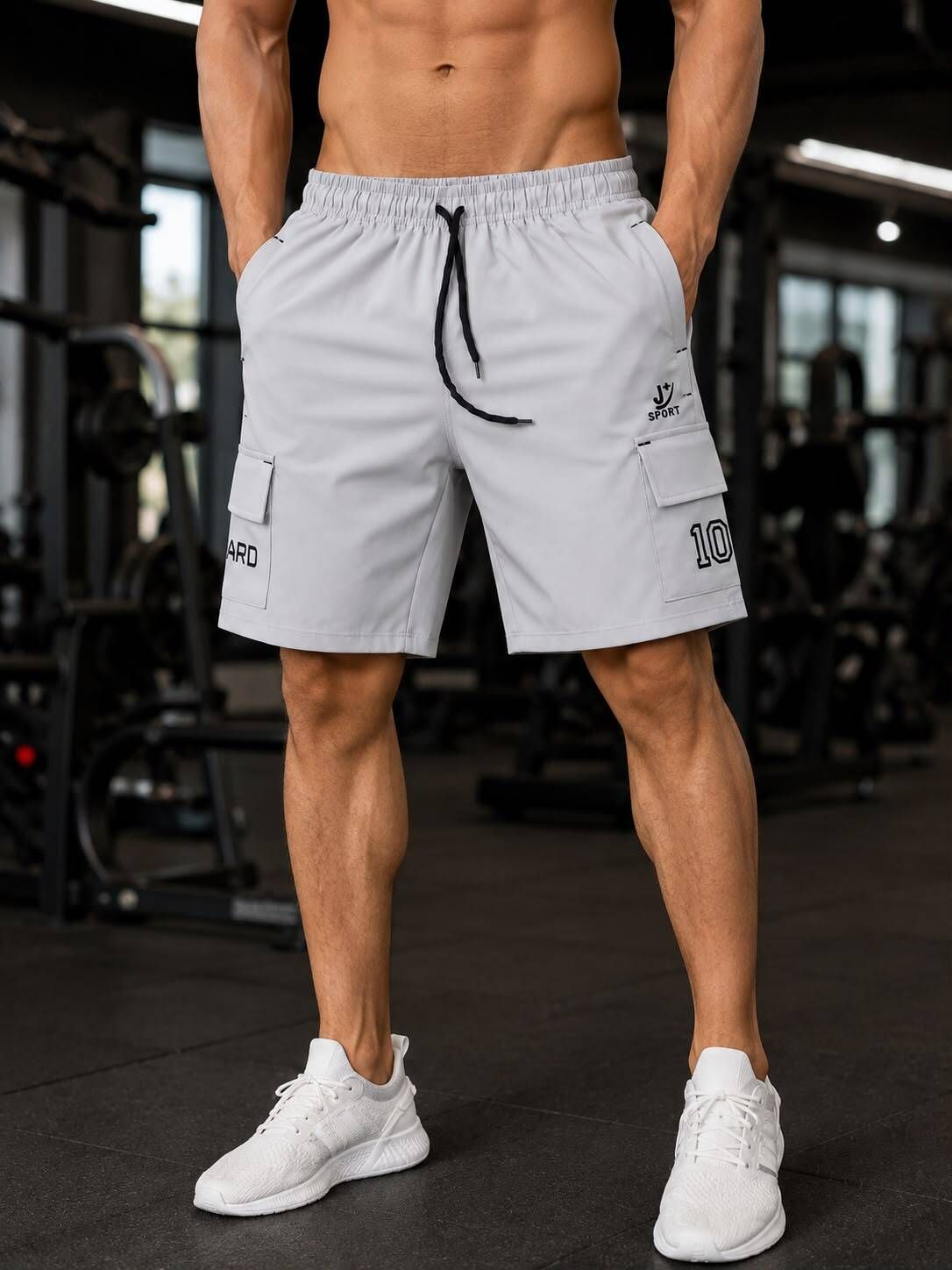 noddier Solid Men Grey Cargo Shorts, Sports Shorts, Gym Shorts, Casual Shorts-picture-23