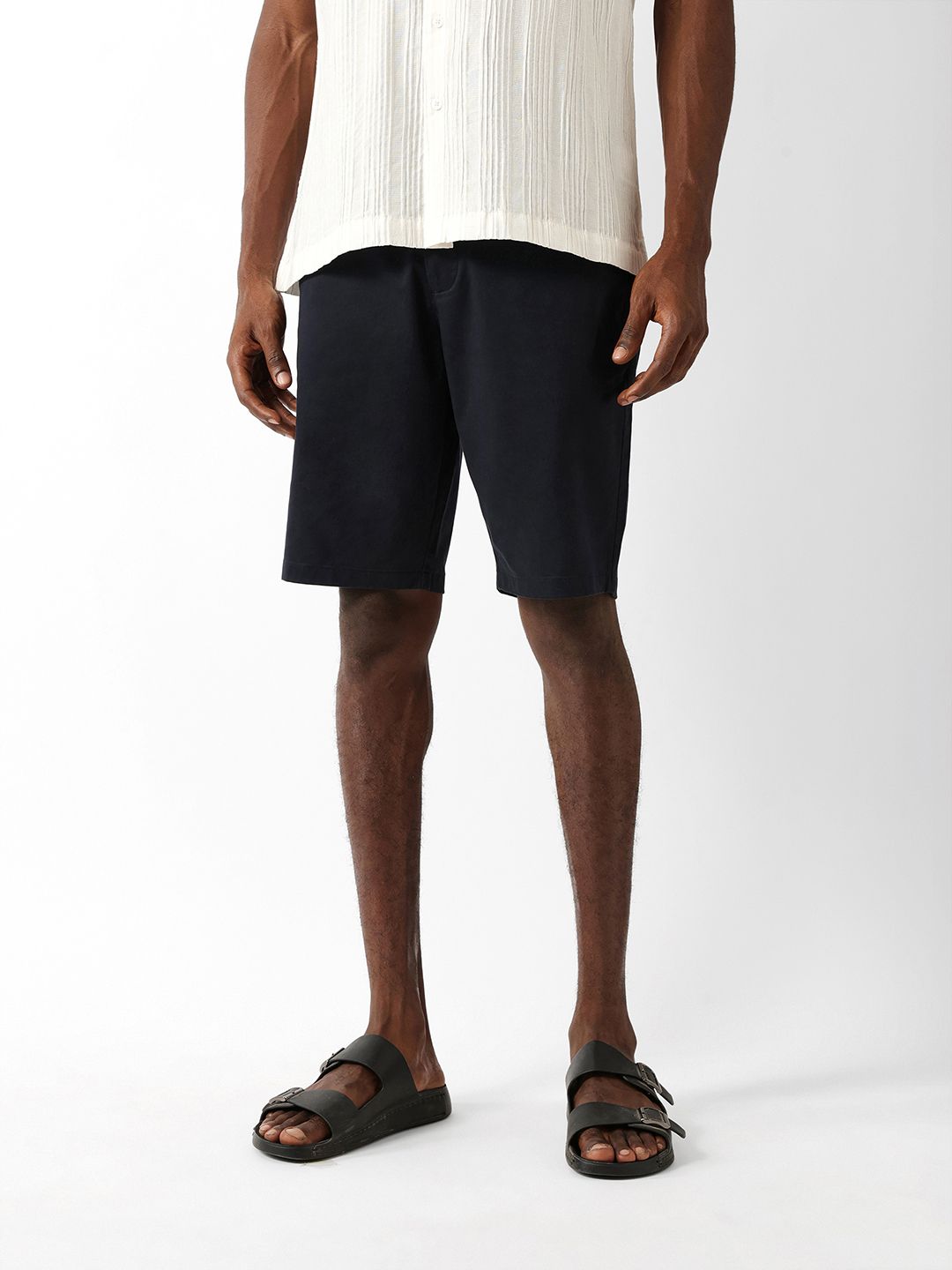 the bear house Solid Men Blue Casual Shorts-picture-15