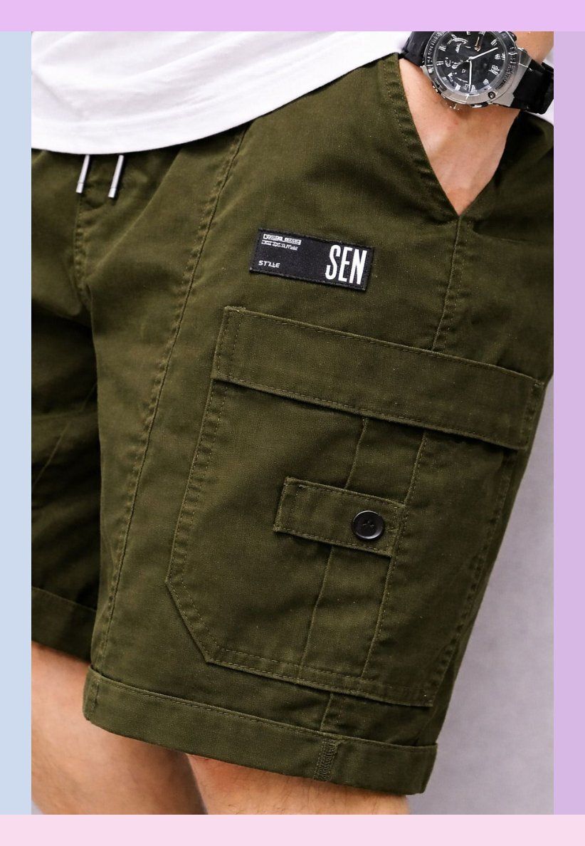 vertali industries Solid Men Green Cargo Shorts-picture-40