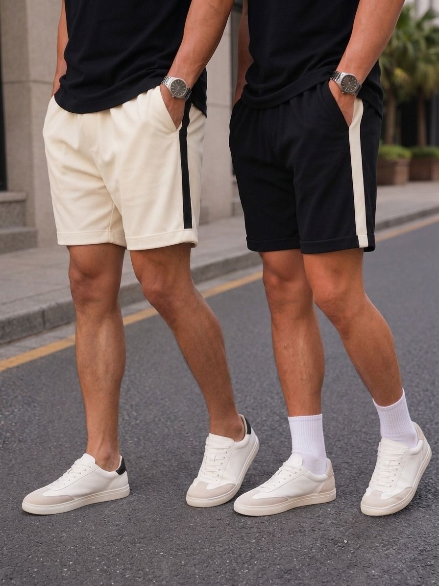 stray88 Pack of 2 Striped Men Multicolor Casual Shorts-picture-35