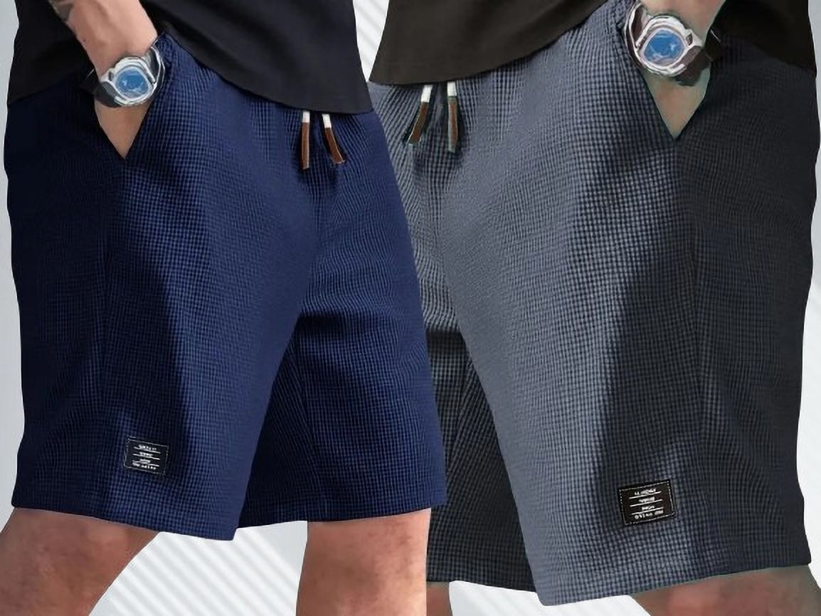 Pack of 2 Self Design Men Multicolor Basic Shorts-image-47