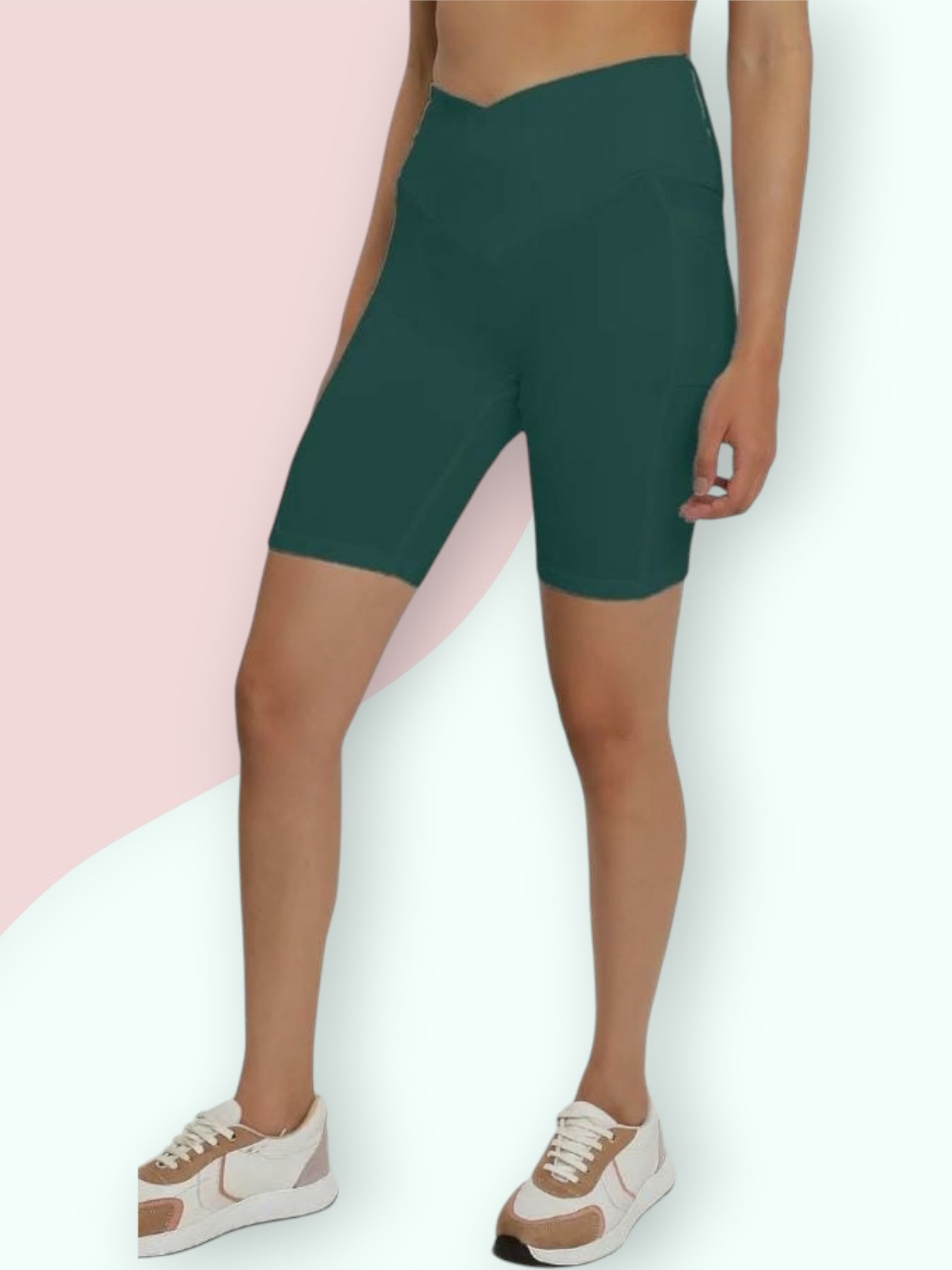 wearjukboxx Solid Women Green Tights-picture-21