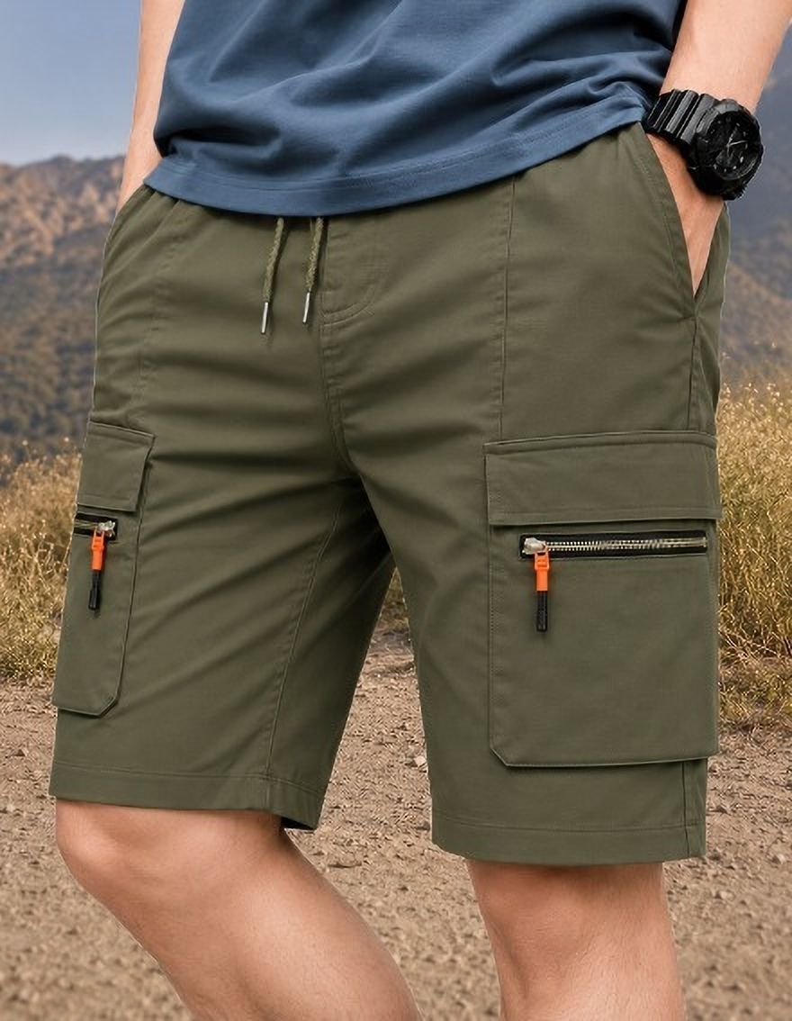 pitzz Solid Men Multicolor Cargo Shorts-picture-27