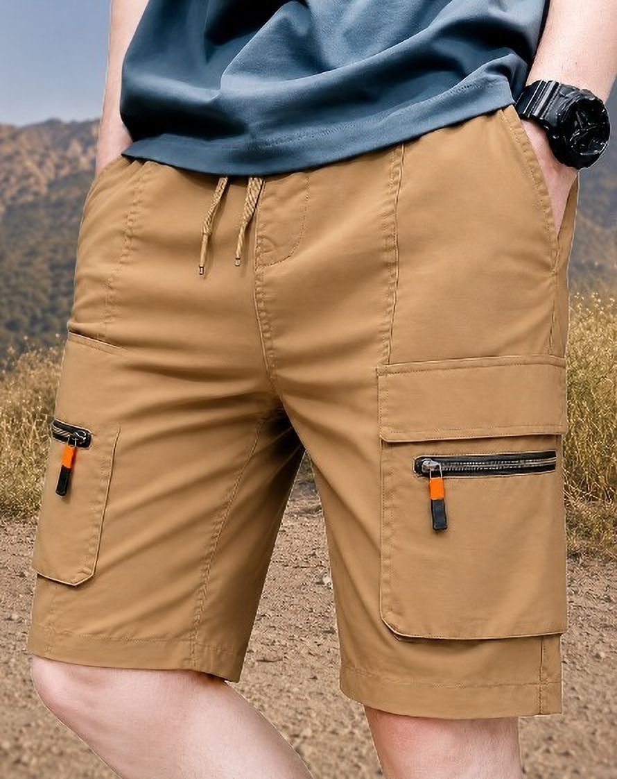 pitzz Solid Men Multicolor Cargo Shorts-picture-28