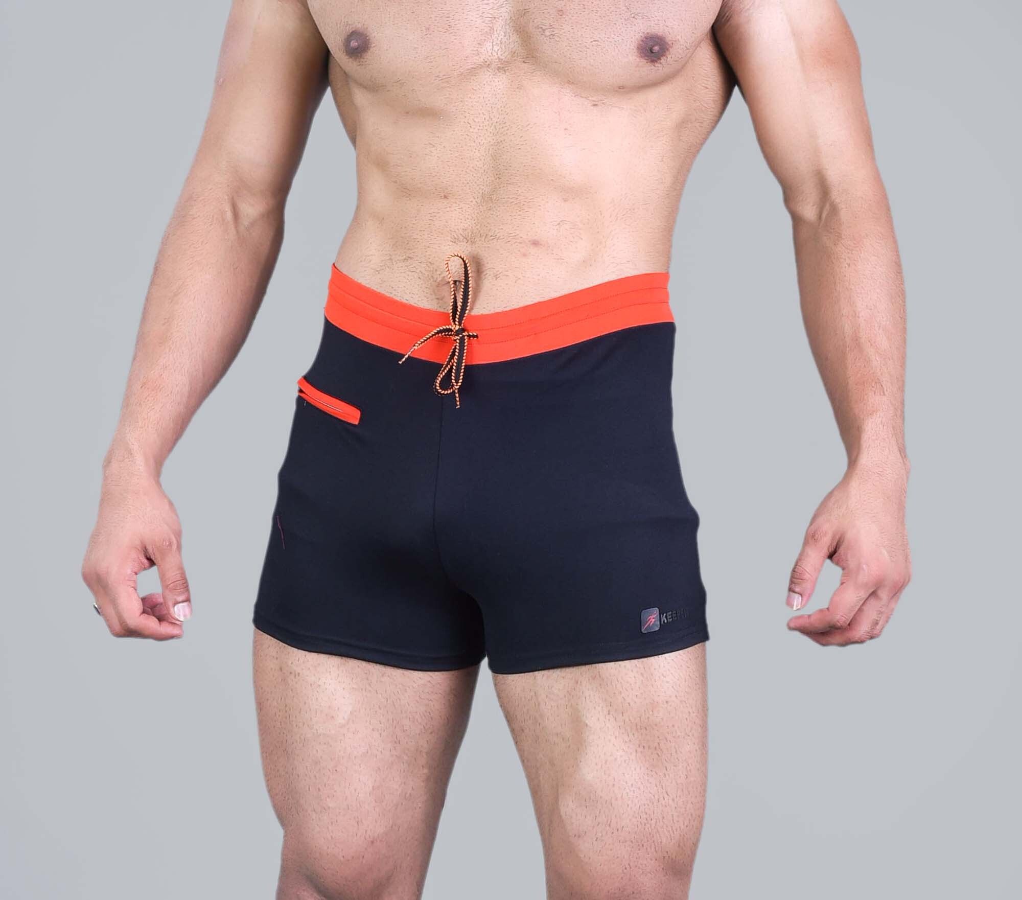 keepfit Solid Men Swim Bottom Black Swimsuit-picture-44