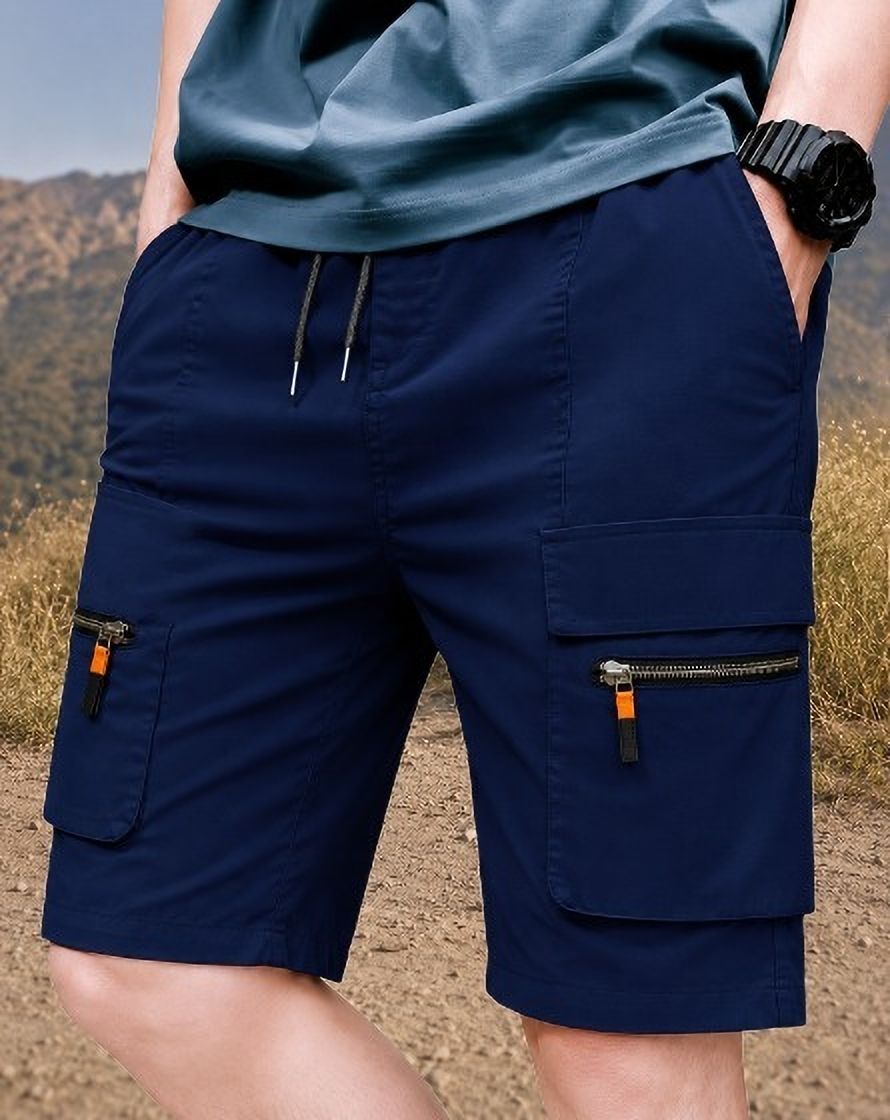 pitzz Solid Men Multicolor Cargo Shorts-picture-29