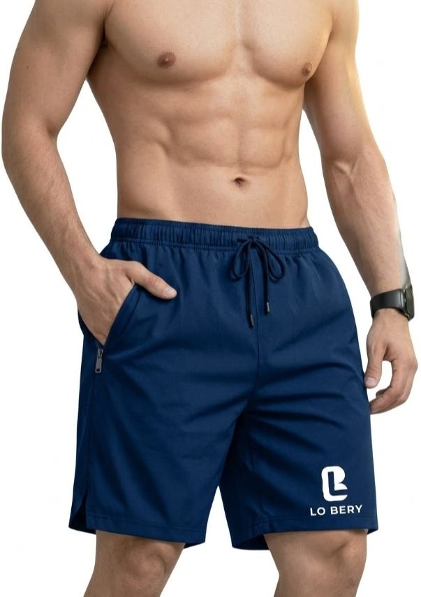 lo bery Solid Men Blue Running Shorts, Sports Shorts, Cycling Shorts, Gym Shorts, Regular Shorts, Boxer Shorts-picture-30