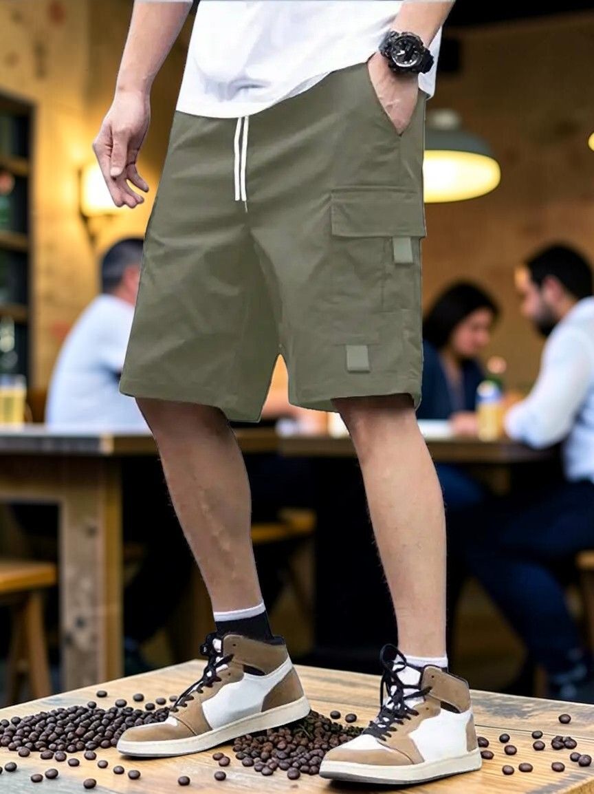 jbve Solid Men Green Casual Shorts-picture-32