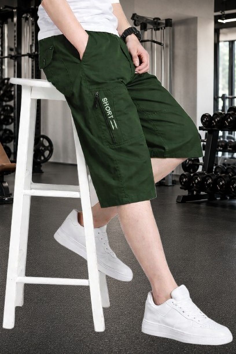 pitzz Solid Men Multicolor Cargo Shorts-picture-41