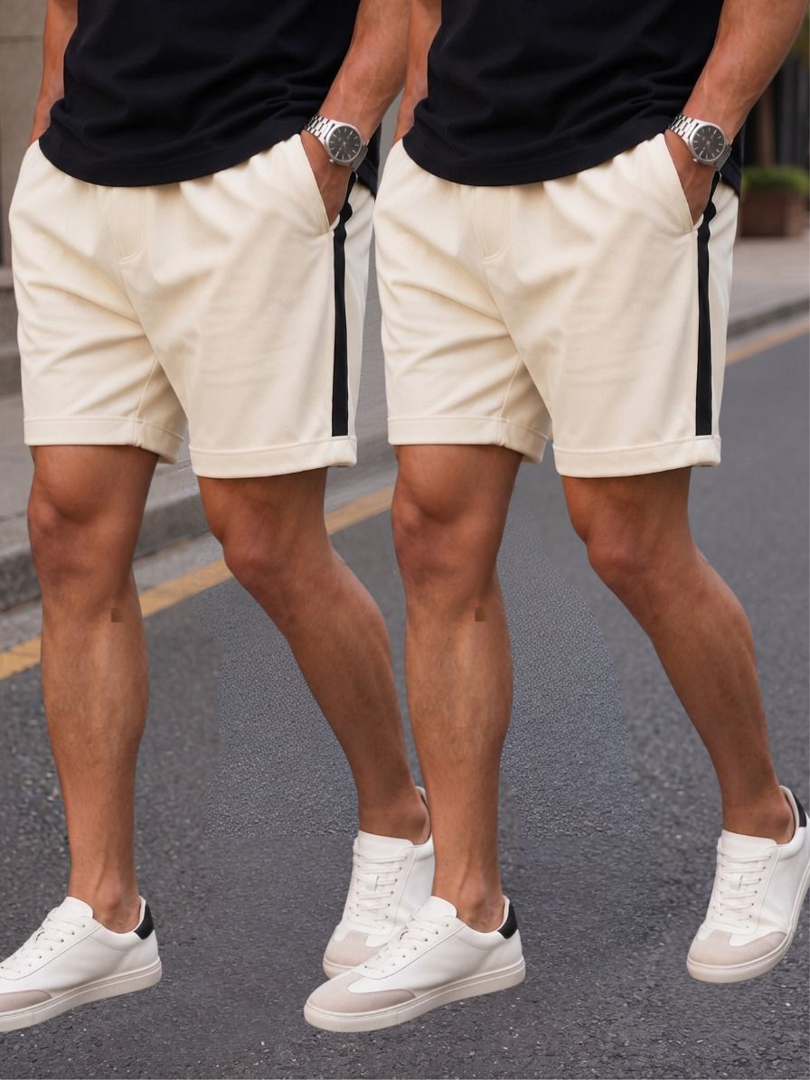 stray88 Pack of 2 Striped Men Multicolor Casual Shorts-picture-16