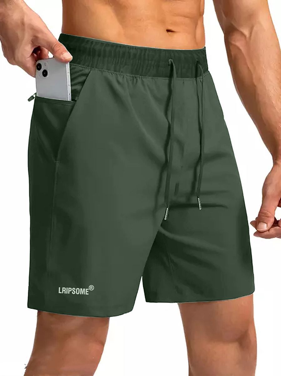 lripsome Solid Men Green Regular Shorts-picture-25