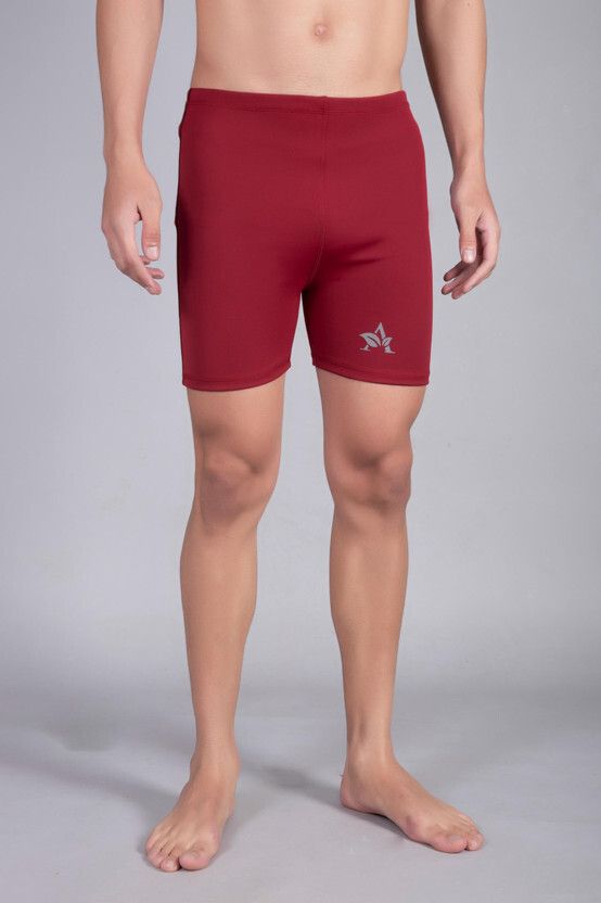 yourvastra SWIM SHORT MEN Solid Men Swim Bottom Maroon Swimsuit-picture-23