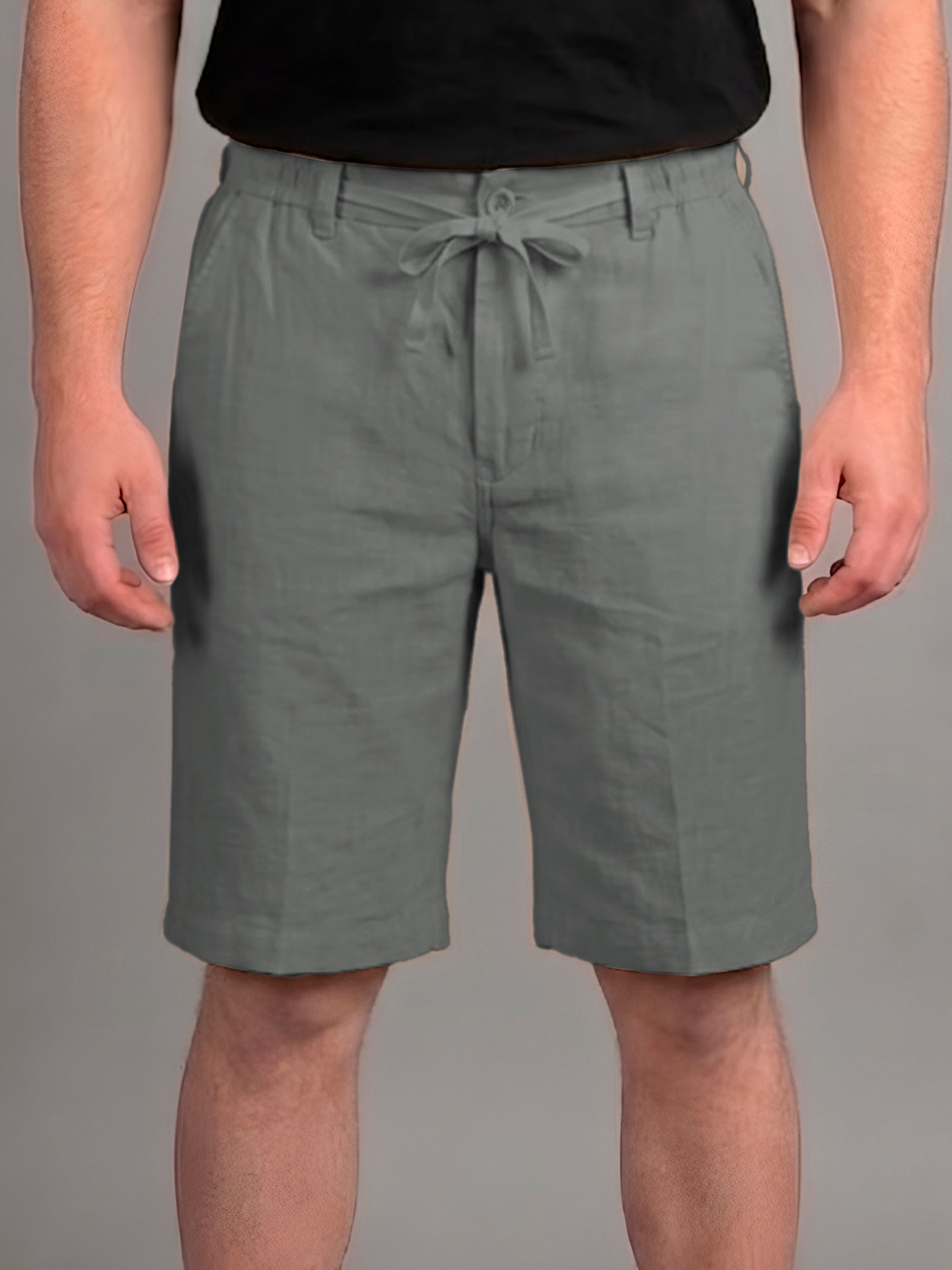 pptoss Solid Men Grey Casual Shorts-picture-3