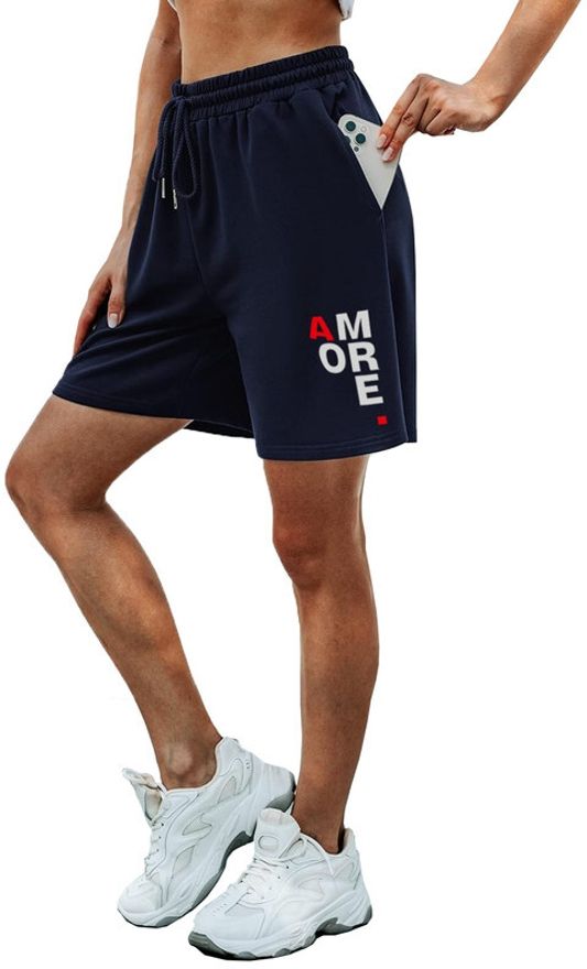 hotfits Solid Women Blue Basic Shorts-picture-11