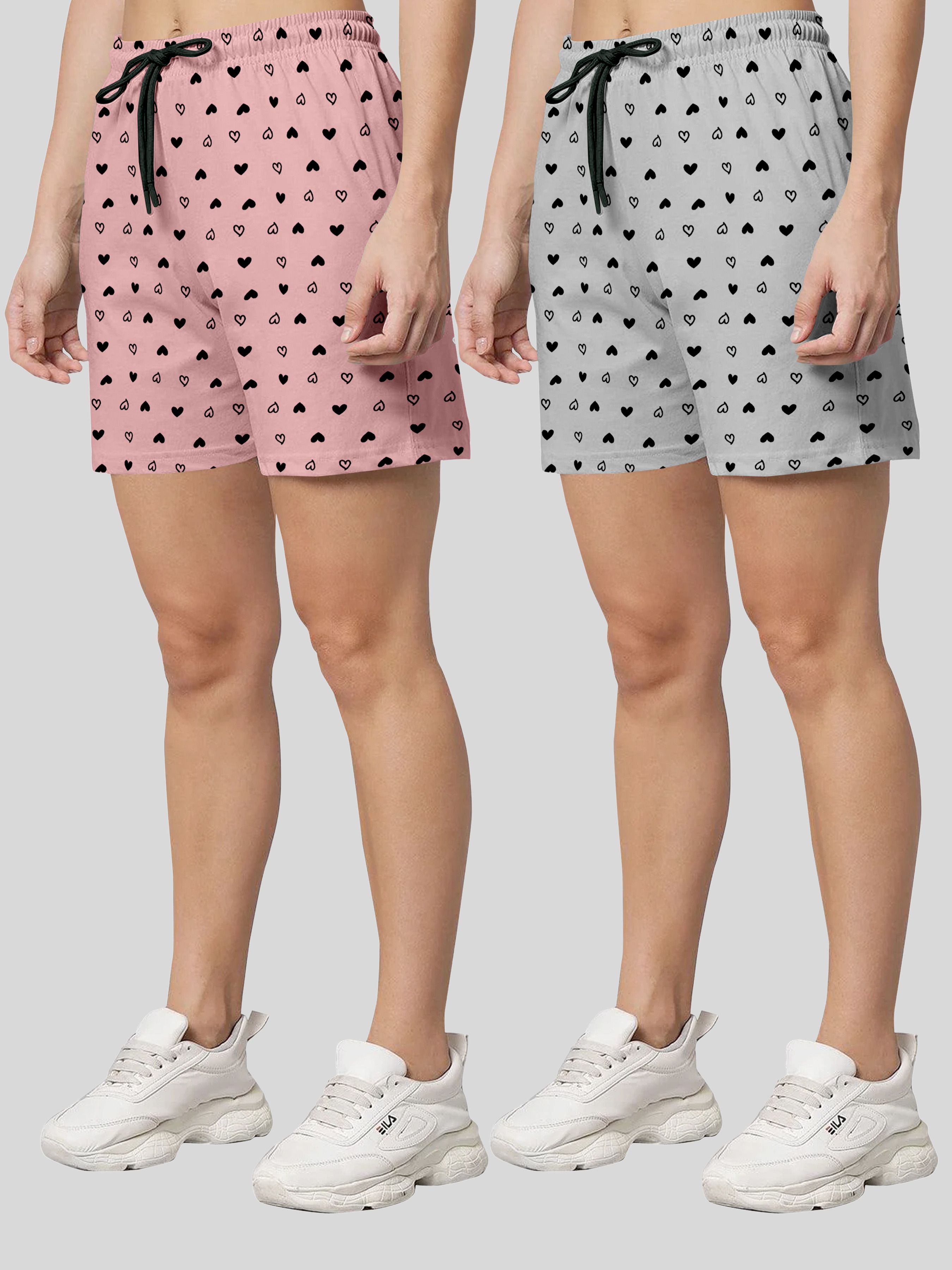 nivafashion Pack of 2 Printed Women Multicolor Regular Shorts-picture-27