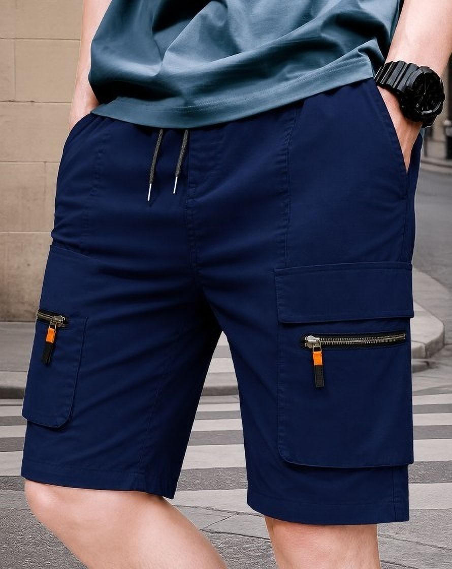 pitzz Solid Men Multicolor Cargo Shorts-picture-35
