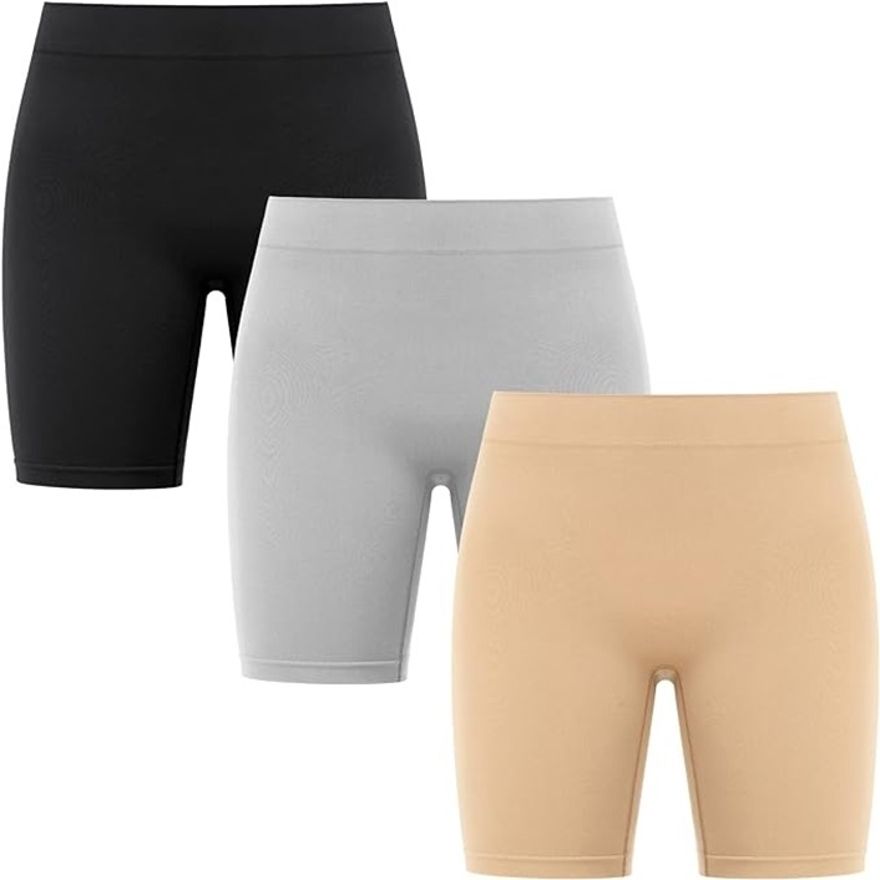 diving deep Pack of 3 Solid Women Multicolor Cycling Shorts-picture-17