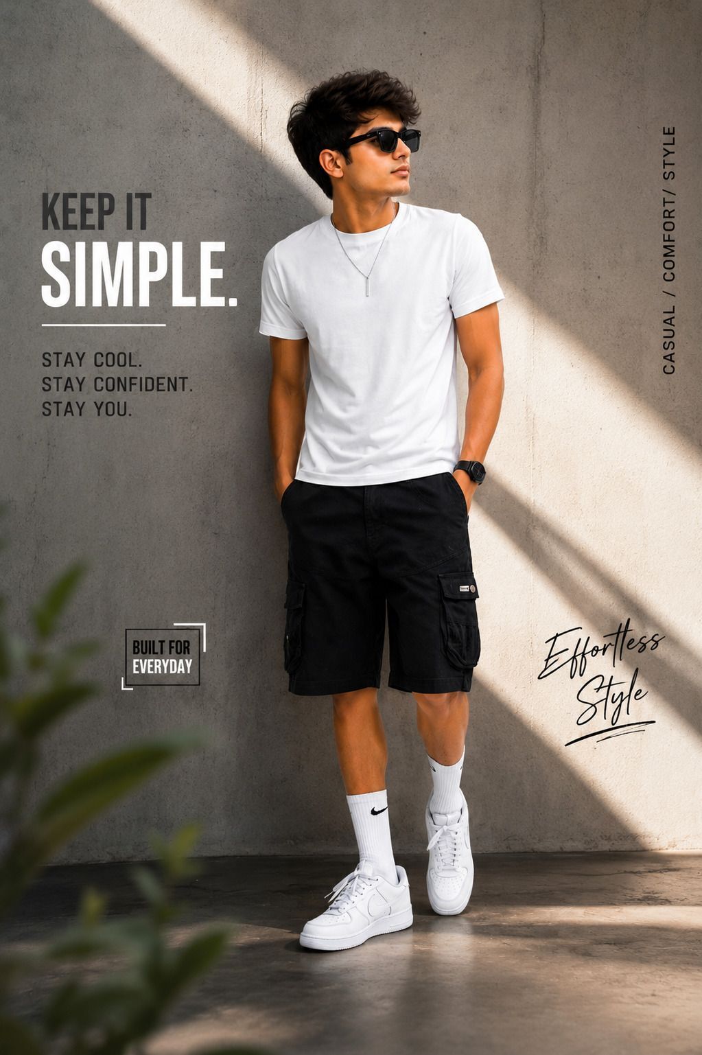 cool & carry Solid Men Black Cargo Shorts-picture-20