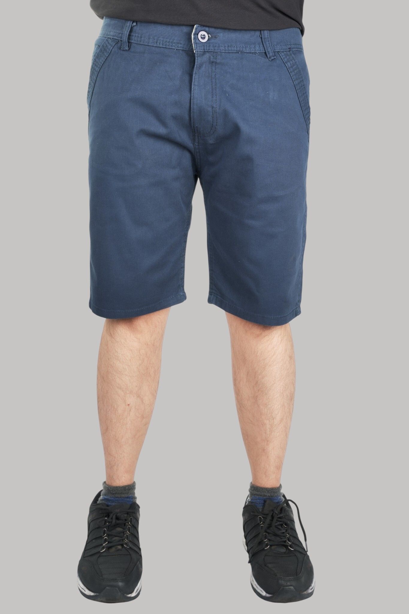 rezh Solid Men Dark Blue Chino Shorts-picture-31