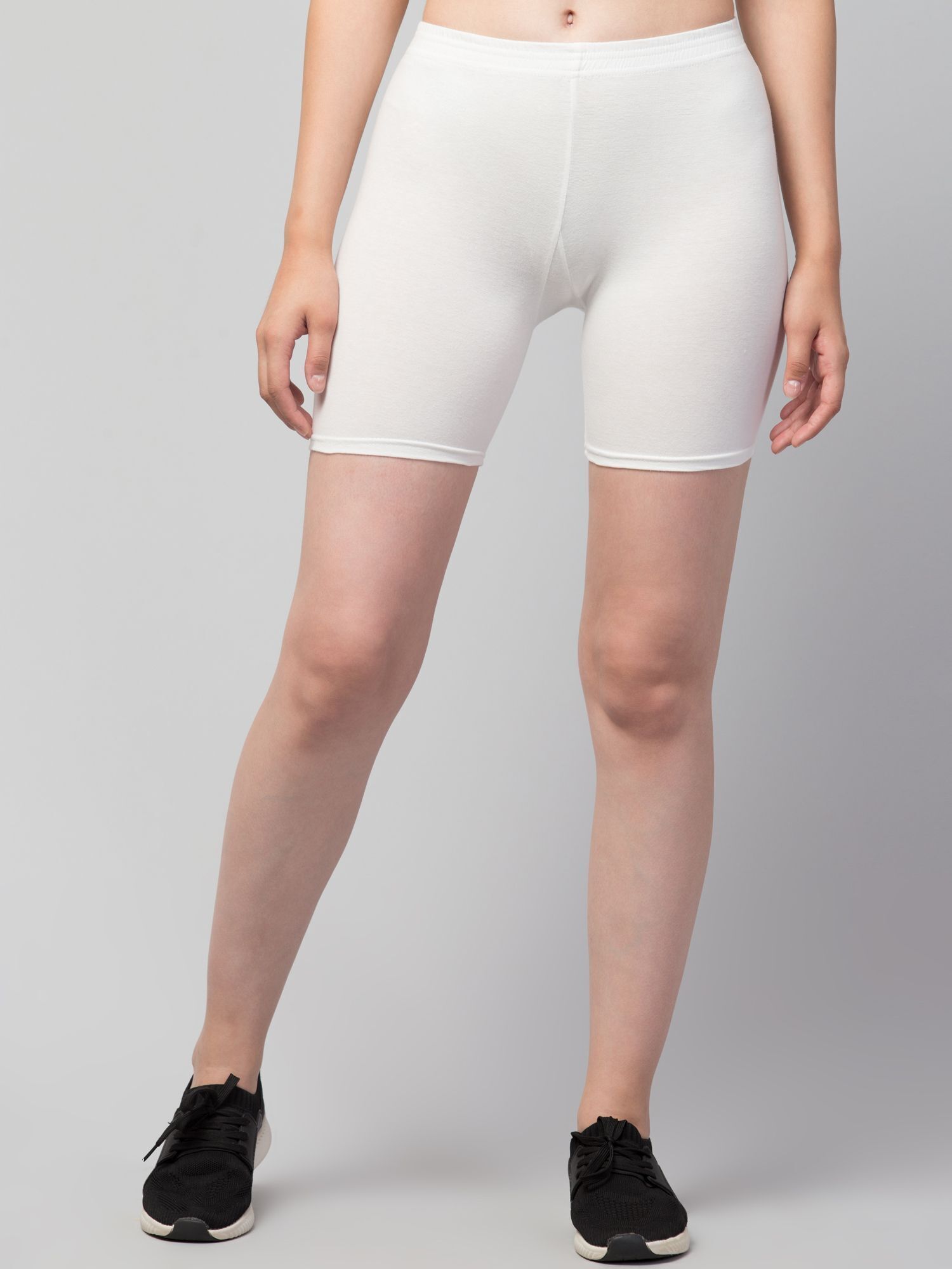 the klowt co Solid Women White Regular Shorts-picture-19