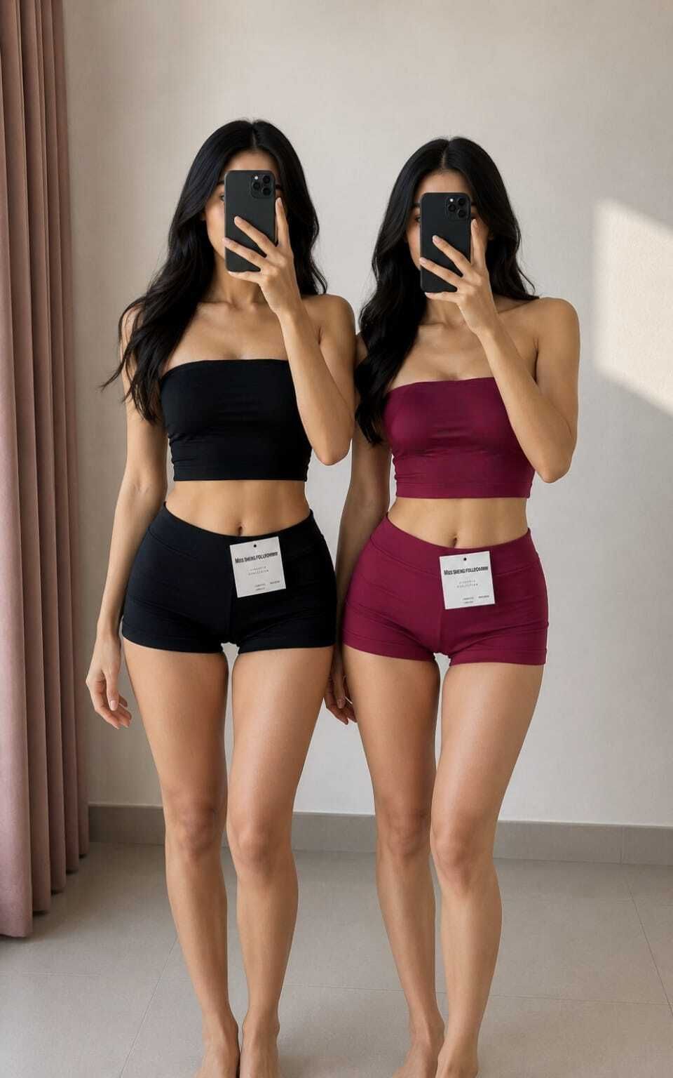 nivok Pack of 2 Solid Women Reversible Black, Purple Hotpants, Night Shorts, Regular Shorts, Sports Shorts-picture-26