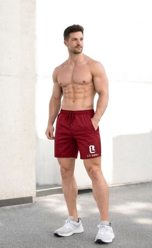 lo bery Solid Men Red Running Shorts, Sports Shorts, Cycling Shorts, Gym Shorts, Regular Shorts, Boxer Shorts-picture-48