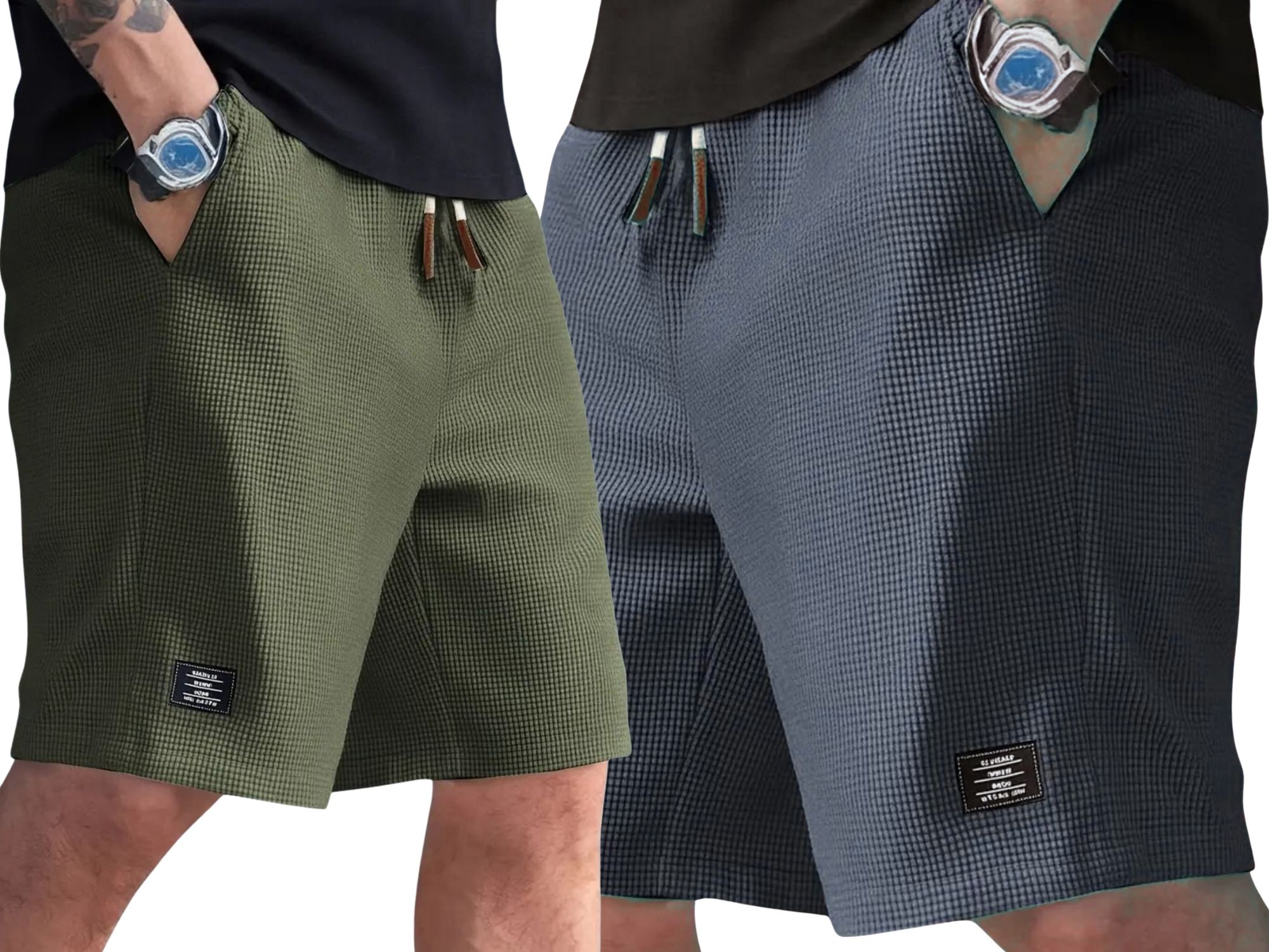 sti Pack of 2 Solid Men Multicolor Regular Shorts-picture-10