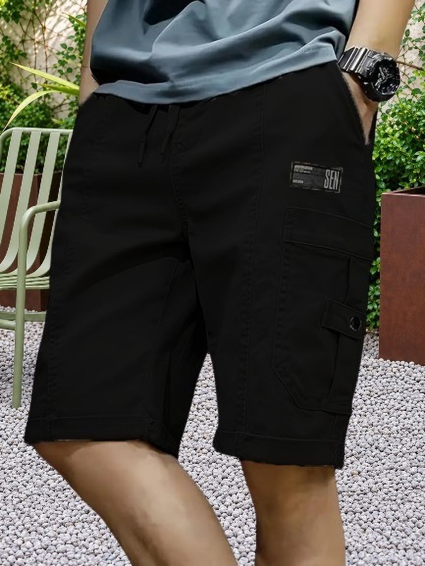 pitzz Solid Men Multicolor Cargo Shorts-picture-3