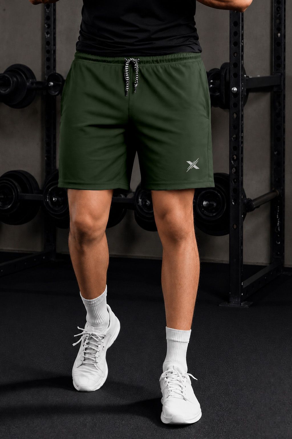 global nomad Solid Men Dark Green Casual Shorts-picture-1