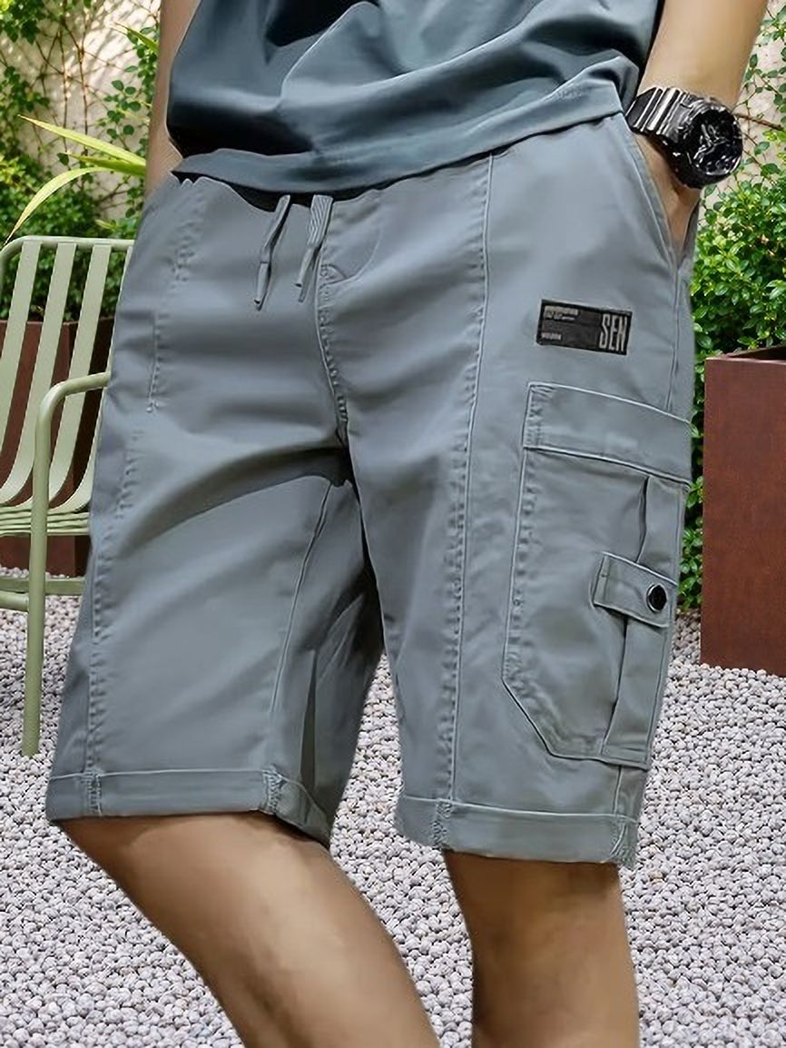 pitzz Solid Men Multicolor Cargo Shorts-picture-5