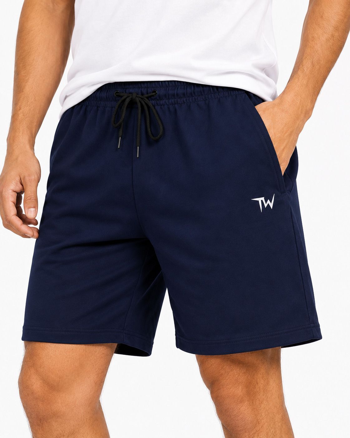 rugged guy Solid Men Dark Blue Gym Shorts-picture-14