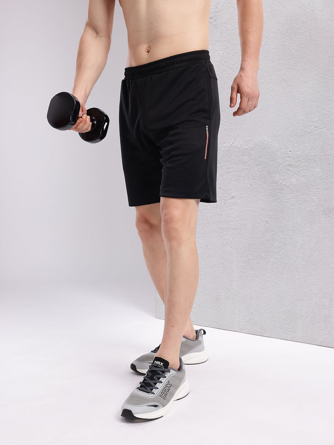 hrx by hrithik roshan Solid Men Black Sports Shorts-picture-13